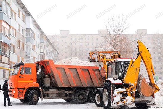 Уборка и вывоз снега в Москве | Цены на вывоз снега